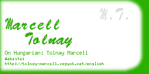 marcell tolnay business card